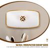 Wall Mount Box ABS Plastic Bathroom Container Drain Holder Travel Soap Drain Holder St Break Proof Storage Portable Dish
