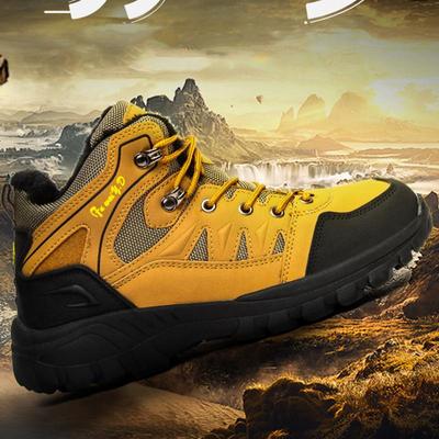 Autumn/ Winter Large Size Sports Men's Shoes Outdoor Leisure Climbing Shoes Fashion Plus Velvet Couples Worked Shoes Cotton Shoes
