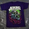 NEUES Asking Alexandria Band Geschenk Für Fans Schweres Baumwoll T-Shirt Lila AG838 Unisex T-Shirt