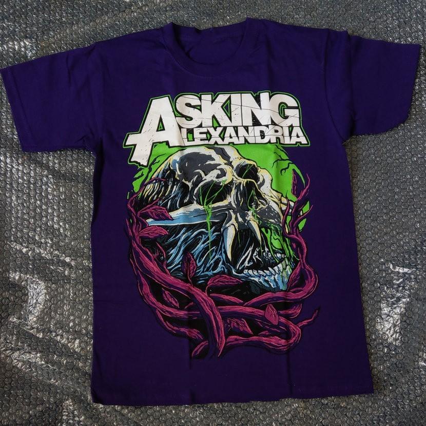 NEW Asking Alexandria Band Gift For Fans Heavy Cotton Purple T Shirt AG838 Unisex T-Shirt M