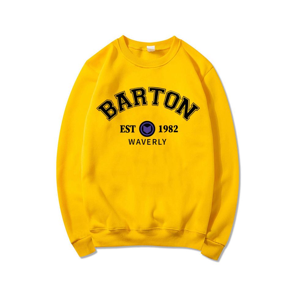 Barton 1982 Crewneck Sweatshirt Barton Sweater Fashion New Superhero Sweatshirt Women Graphic Hoodie Long Sleeve Pullovers Tops