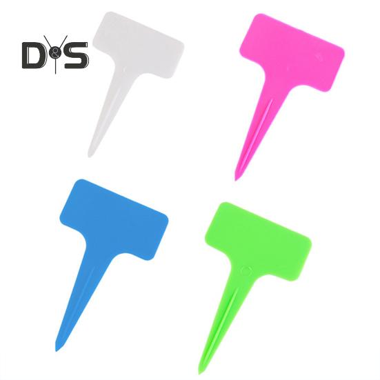 

100 шт. этикеток для растений T-образной формы, водонепроницаемые маркеры для растений, многоразовые бирки для идентификации растений, маркер для питомника, знаки для рассады цветов, сорта L