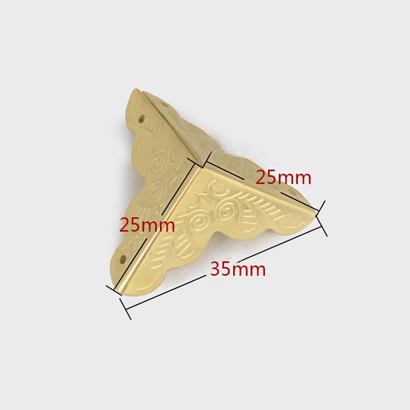 

MTSPACE 10 шт./комплект. Класична скринька для ювелірних виробів. Кутова ніжка. Дерев’яний футляр. Кутовий протектор. Бронзовий тон. Квітковий візерунок. Різьблені металеві вироби.