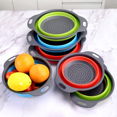 Zusammenklappbarer Abtropfkorb mit schnellem Abfluss Hitzebeständig BPA-frei Küche Obst