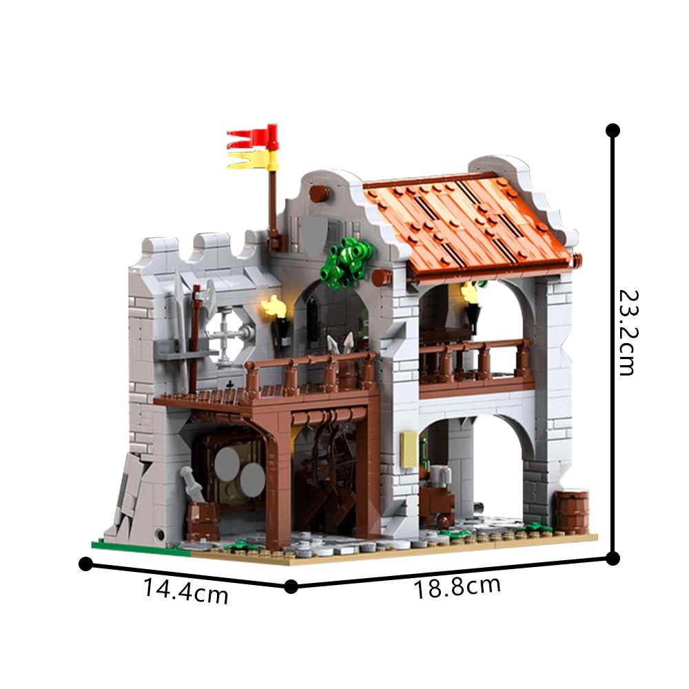 Non-Toxic Gobricks Moc-212374 Archer S Rest (Castle Series No. 1) Building Blocks Toys Gifts