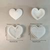 2Pcs Silicone Heart Striped Storage Box Mould Set for Resin Craft Soap Making Decorative Container Projects Supplies