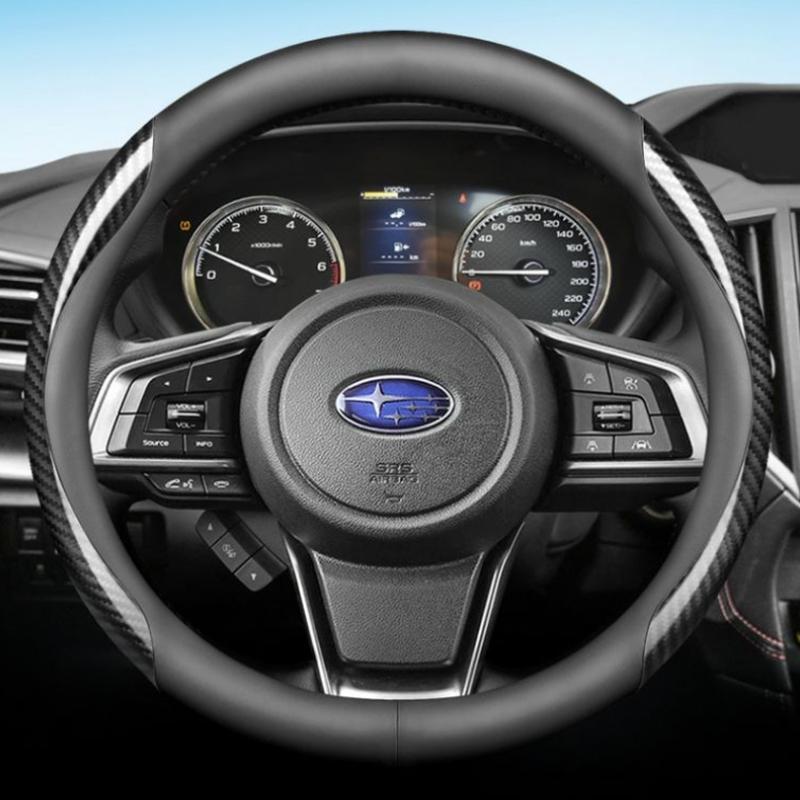 Carbon Suede Leather Car Steering Wheel