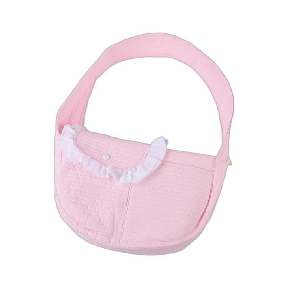 

Handmade Dog Bag Breathable Cat Outing Bag Exquisite Pet Backpack Outdoor S рожевий