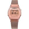 [Casio] CASIO Digital Watch Vintage Series B640WMR-5A Unisex Rose Gold Mesh Metal Band Overseas M...