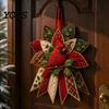 Dekoratives Wandbehang-Bastelset Festliches gestepptes Weihnachts-Tür-DIY-Nähset, Immergrüner Baum, 3D-gepolsterte Patchwork-Kunsthandwerk-Bedarfsset für