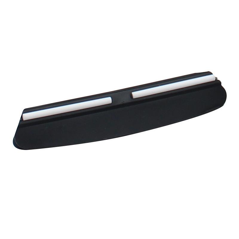 Dual-Sided White Corundum Whetstone with Bamboo Base for Kitchen & Outdoor Use