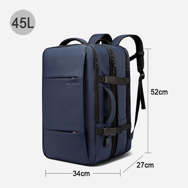 Aesthetic Men Business Backpack School Expandable USB Bag, Large Capacity 17.3 Laptop Waterproof Fashion Travel Backpack