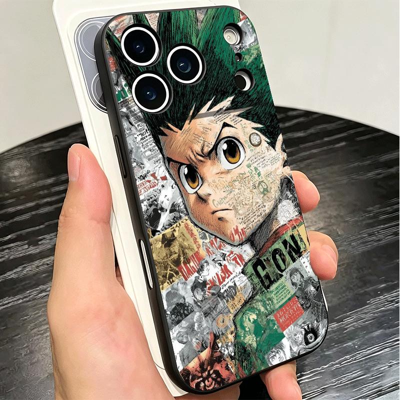 Hunter X-Hunters Gon Soft Phone Case for iPhone 16 16E 17 Air 15 Pro Max 14 Plus 13 Mini 11 12 7 Black Cover Back Shell