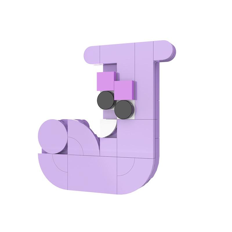 26 Alphabet Lore Small Particles DIY Children's Educational Assembled Building Block