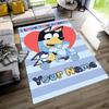 Bluey Personalized Text Carpet Perfect for Dormitory Outdoor Living Rooms Game Room Anti-slip Rug Office Home Decor