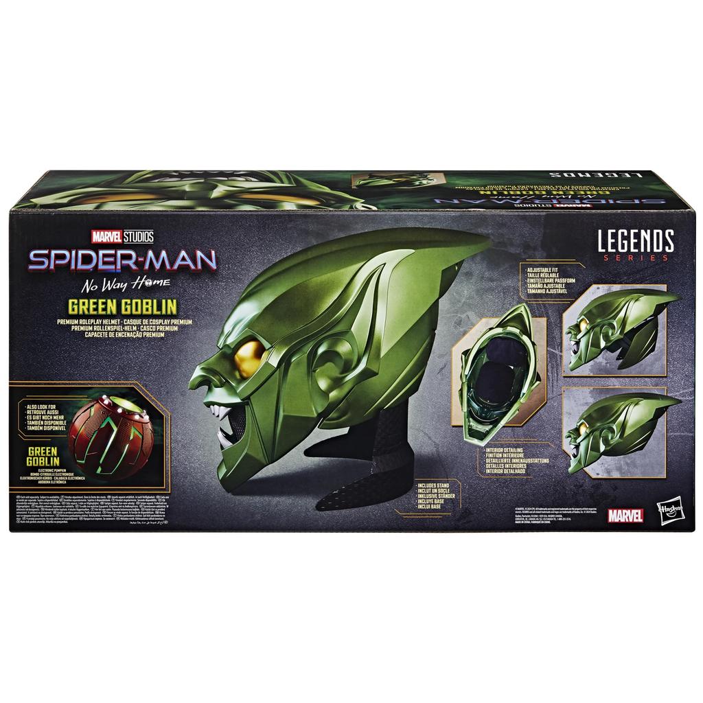 Hasbro MARVEL Marvel Legends Series Grüner Kobold Premium Rollenspiel No Way Home Erwachsenenkollektion Rollenspiel-Ausrüstung F9111 Authentisches Produkt Helm,