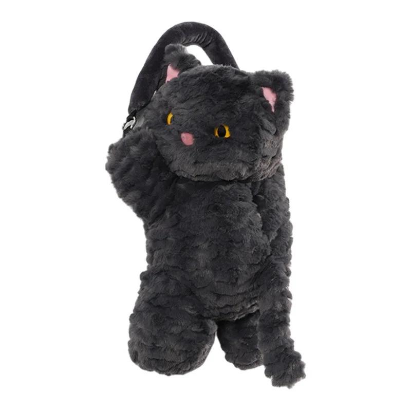 Cat car Tissue box Cartoon cute plush cat car hanging tissue box women's car interior decoration