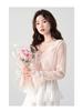 Women's Lightweight Lace-Up Sun Protection Jacket with Ruffle Shawl