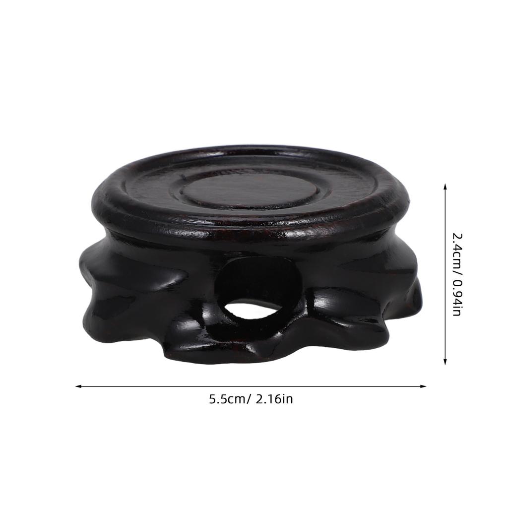 Wooden Display Stand Oriental Wooden Base Decorative Vase Stand Chinese Furniture Base Teapot Plant Pedestal Table Home Decor