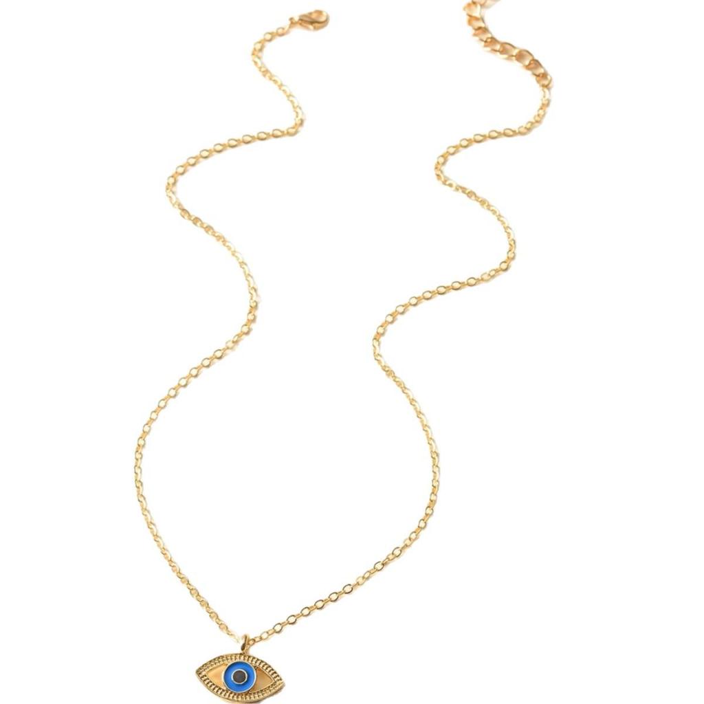 Colar Olho do Diabo: Pingente Olho Turco Azul com Personalidade Única