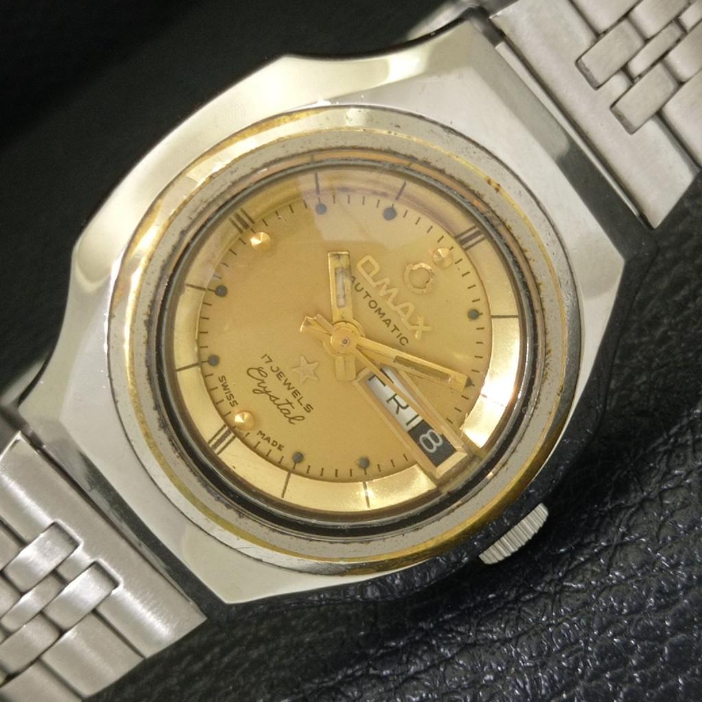 

VINTAGE OMAX AUTOMATIC SWISS WOMENS ORIGINAL DIAL WATCH a704264-1 R213i-a704264