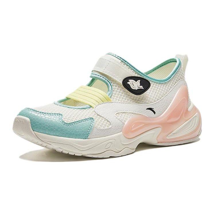 Anta Comfortable Outdoor Breathable Kids Sandals Kids Sandals White Green Beige A322426908-1