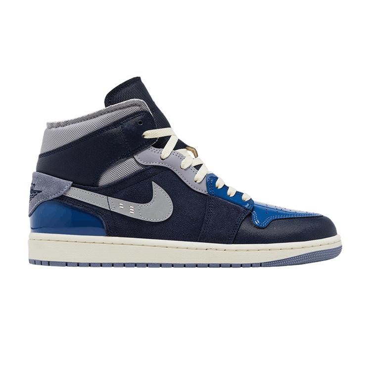 

Jordan 1 Mid SE Craft Obsidian French Blue Ashen Slate White 43