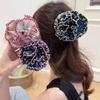 Elegante Karoblumen-Klaue Mode Pferdeschwanz-Haarnadeln Spangen Haiklammer Strand-Haarspange Für Damen Haarschmuck Neu
