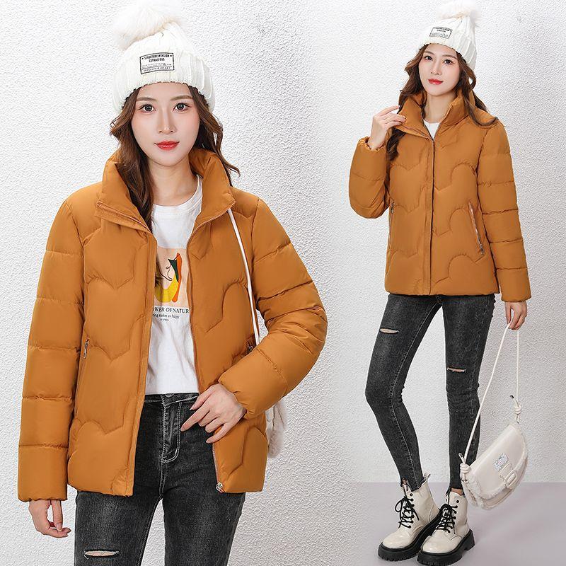 

Cotton-Padded Clothes for Women, Small, 2025 Winter New down Cotton Jacket K-style Loose Thick Short Cotton-Padded Jacket Outwear Tide Pumpkin Yellow M
