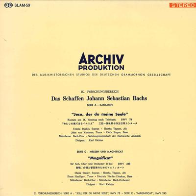 LP Record MARIA STADER, HERTHA TOPPER, ERNST  - "jesu, Der Du Meine Seele", Bwv 78  SLAM59 ARCHIV PRODUKTI - Japan Classical Used