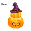 Cute Halloween Room Decor Ghost/Pumpkin LED Night Light for Desktop Decoration, Battery Party Operated Nursery with Warm Glow Home Small Gift Kids