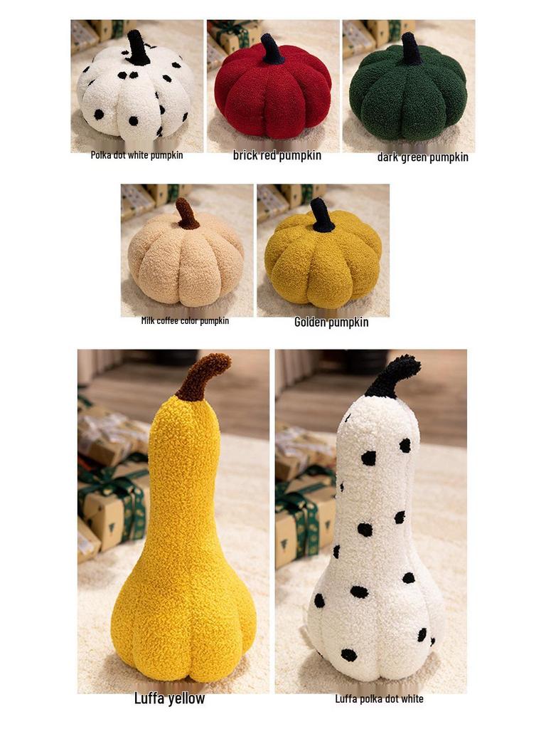 Plush Pumpkin Throw Pillow for Living Room & Indoor Decor