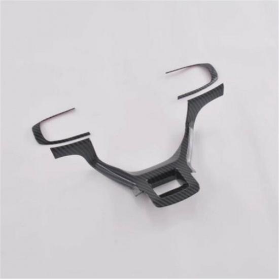 Carbon Fiber Car Steering Wheel Decor Cover Trim For KIA Sportage 2022 2023 2024
