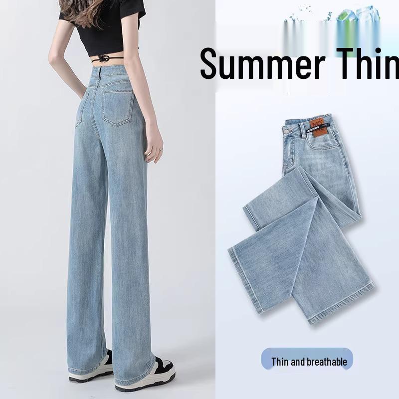 

Women s High-Waisted Slimming Wide-Leg Jeans - Summer 2026 Collection 28 fits 106-115 lbs