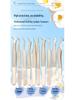 Golden Feather Stainless Steel Lash Tweezers with Net Grip for Precision Eyelash Application