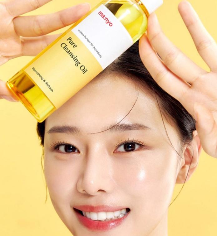 Manyo Factory Reinigungsöl 200ml – Pur / Kräutergrün für Akne & Empfindliche Haut