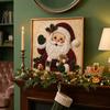 Santa Claus Pattern Christmas  Painting Art Kit Home Christmas Wall Decor  Beginner