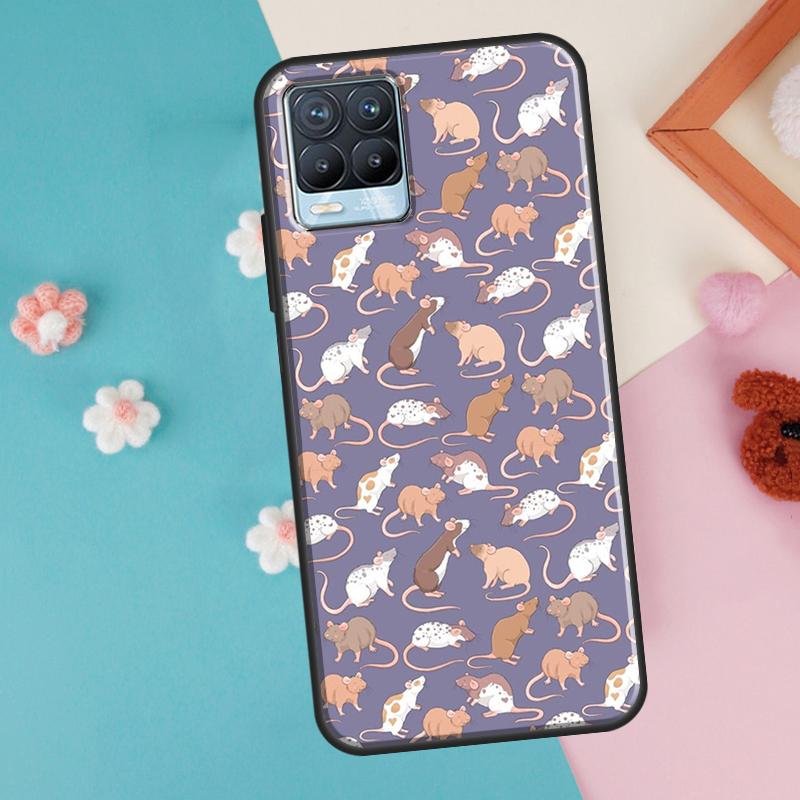 Mouse Rat For OnePlus 11 10 Pro 10T Nord CE 2 Lite Realme C55 C35 C33 C31 C30 C21Y GT Neo 5 3 2T Case