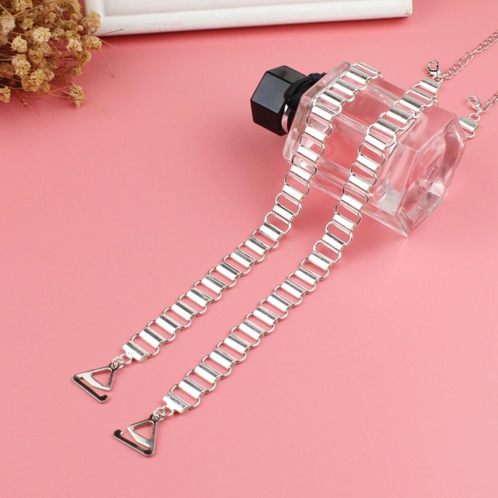 Fashion Metal Bras Straps Rhinestone Pearl Shoulder Straps Aniti-slip Adjustable Underwear Strap