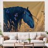 Aesthetic Horse Animal Printed Tapestry Wall Hanging for Home Decor Living Room Dormitory Studio Fabric Background Mural