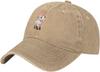Pink Bow Lamb Embroidered Baseball Cap Washed Denim Casual Adjustable Cotton Hat Unisex