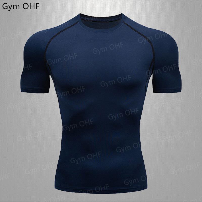 Men's Quick-Dry Compression T-Shirt - High Elasticity, Short Sleeve Fitness Wear