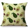 Tropical Fruit Avocado Papaya Pattern Cotton Linen Bed Cushion Cover Modern Home Decorative Chair Sofa Throw Pillow Case 45X45Cm