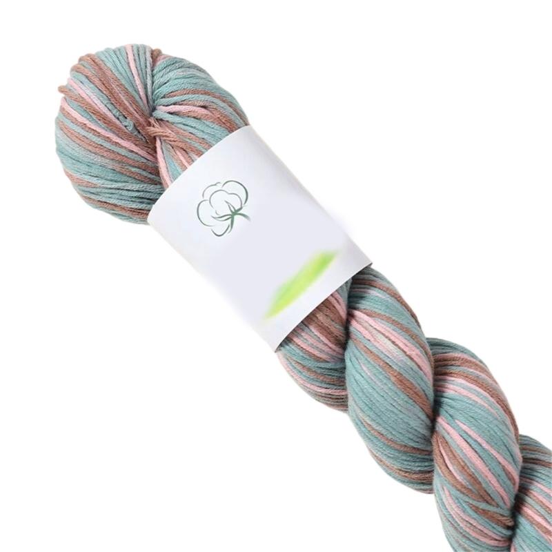 Multipurpose Cotton Knitting Yarn Hand Dyed Soft Natural Dyes for Scarves Hat Decoration Projects Easy to Handle