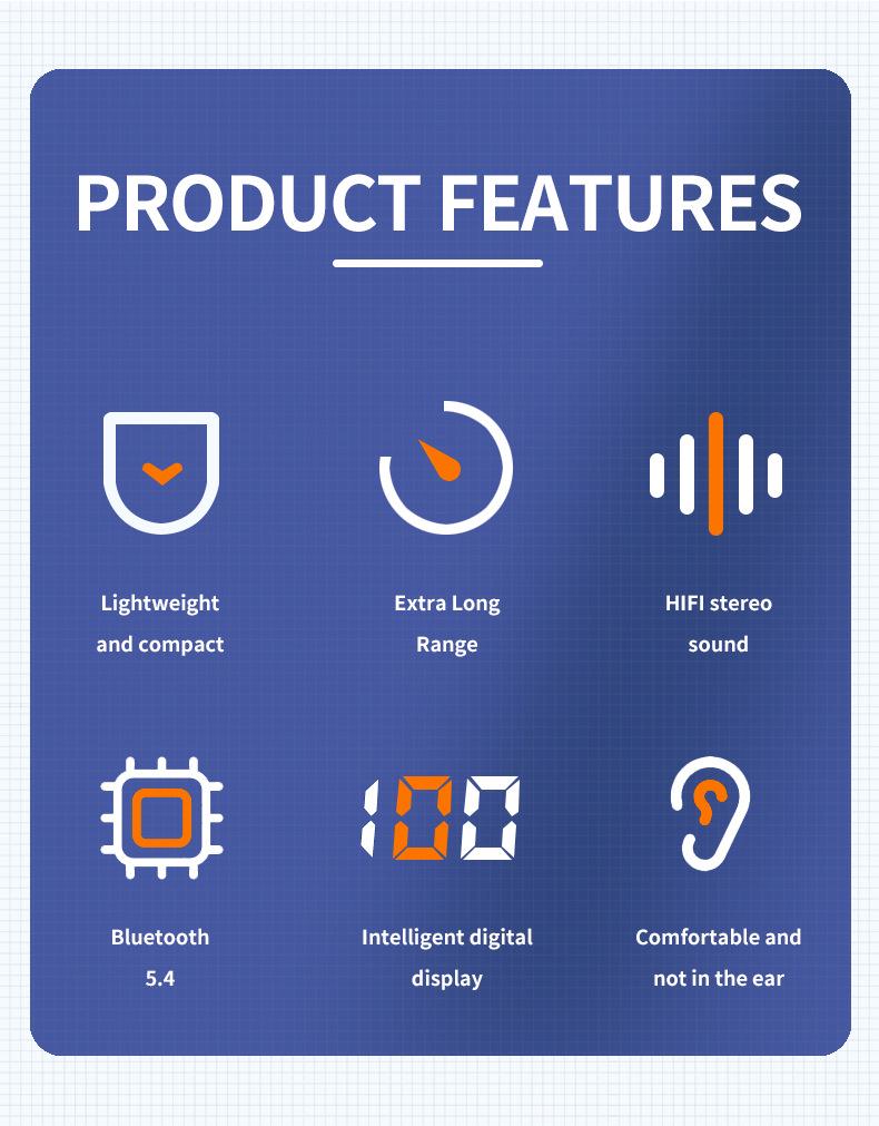 X30 OWS Wireless Air Conduction Bluetooth Earphones with Long Standby & ENC Noise Reduction