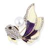 1Pc Crystal Rhinestones Goldfish Brooches Women Brooch Pin Clothes Accessories
