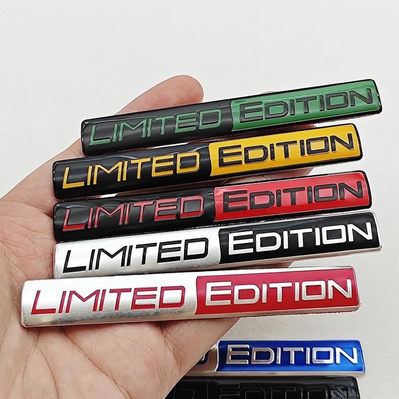Limited Edition Emblem 3D Aluminum Badges Decal Sticker Auto Racing Sport Emblem For Rear Trunk Side Fender Car Motorcycle