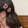 10pcs Women Simple and Versatile Side Bangs Hair Clip Korean Style Hair Hairpin Headwear Cute and Sweet Pink Love Hair Clip
