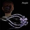 Shiny Hairpins Flexible Headwear Rhinestone Hair Clip Heart  Flower Acrylic Hollow Claws