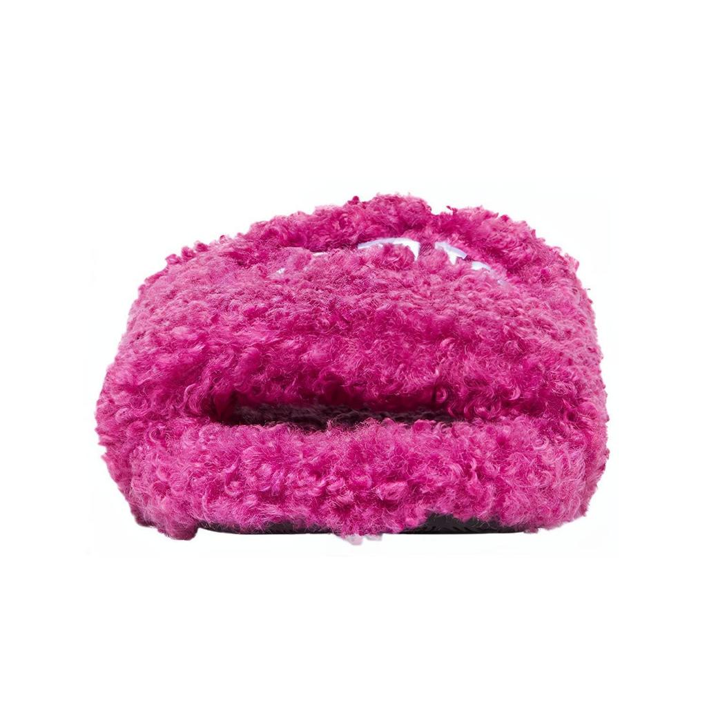 Balenciaga Cities Paris Furry Slides 'Pink' Women's 654261W2DO25301